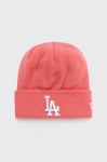 Шапка New Era колір рожевий з тонкого трикотажу Шапка New Era колір рожевий з тонкого трикотажу