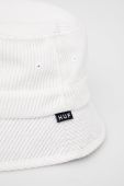 Вельветовий капелюх HUF колір білий Вельветовий капелюх HUF колір білий