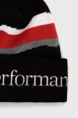 Вовняна шапка Peak Performance колір чорний вовна