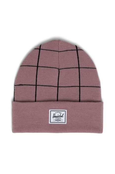 Шапка Herschel колір рожевий з тонкого трикотажу (1900954) Шапка Herschel колір рожевий з тонкого трикотажу (1900954)