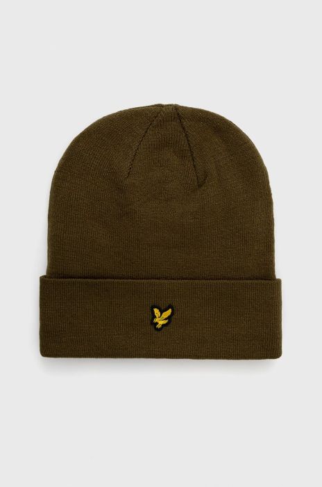 Шапка Lyle & Scott колір зелений з тонкого трикотажу (1727924) Шапка Lyle & Scott колір зелений з тонкого трикотажу (1727924)