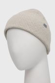 Вовняна шапка Houdini колір бежевий з тонкого трикотажу вовна