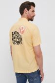 Бавовняна сорочка Pepe Jeans чоловіча колір жовтий regular