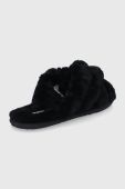Вовняні тапочки UGG колір чорний 1123572.BLK-BLK Вовняні тапочки UGG колір чорний 1123572.BLK-BLK