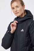 Куртка adidas Performance жіноча колір чорний перехідна GU3957-BLACK