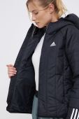 Куртка adidas Performance жіноча колір чорний перехідна GU3957-BLACK
