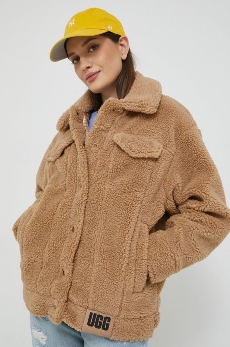 Куртка UGG жіноча колір коричневий перехідна 1113951-BLK Куртка UGG жіноча колір коричневий перехідна 1113951-BLK