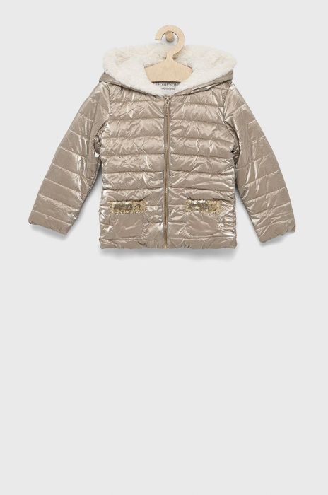 Дитяча куртка Birba&Trybeyond колір золотий Дитяча куртка Birba&Trybeyond колір золотий