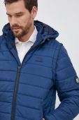 Куртка Pepe Jeans HIRAM чоловіча колір синій зимова Куртка Pepe Jeans HIRAM чоловіча колір синій зимова