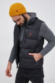 Пухова безрукавка Polo Ralph Lauren чоловічий колір чорний зимовий Пухова безрукавка Polo Ralph Lauren чоловічий колір чорний зимовий