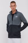 Тренувальна кофта Under Armour Pique 1366202 чоловіча колір сірий однотонна Тренувальна кофта Under Armour Pique 1366202 чоловіча колір сірий однотонна