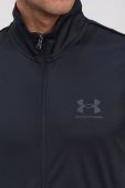 Тренувальна кофта Under Armour Pique 1366202 чоловіча колір чорний однотонна Тренувальна кофта Under Armour Pique 1366202 чоловіча колір чорний однотонна