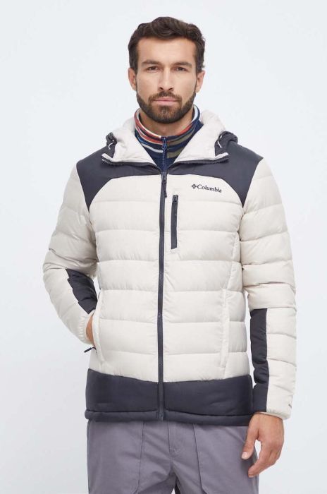 Пухова куртка Columbia чоловіча колір бежевий перехідна 1930241-010 (3543350) Пухова куртка Columbia чоловіча колір бежевий перехідна 1930241-010 (3543350)