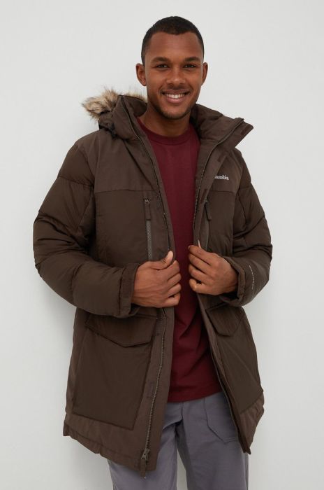 Куртка outdoor Columbia Marquam Peak Fusion колір зелений зимова 1957493-010 Куртка outdoor Columbia Marquam Peak Fusion колір зелений зимова 1957493-010