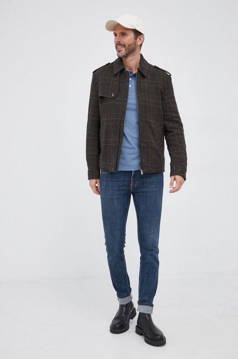 Куртка Sisley чоловіча колір зелений перехідна (1818412) Куртка Sisley чоловіча колір зелений перехідна (1818412)