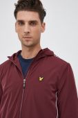 Куртка Lyle & Scott колір бордовий перехідна Куртка Lyle & Scott колір бордовий перехідна