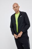 Бігова куртка Asics колір чорний перехідна (1764134) Бігова куртка Asics колір чорний перехідна (1764134)