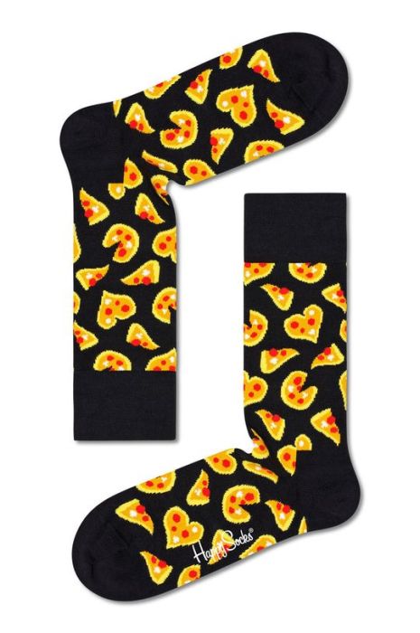 Шкарпетки Happy Socks Pizza Love жіночі колір чорний Шкарпетки Happy Socks Pizza Love жіночі колір чорний