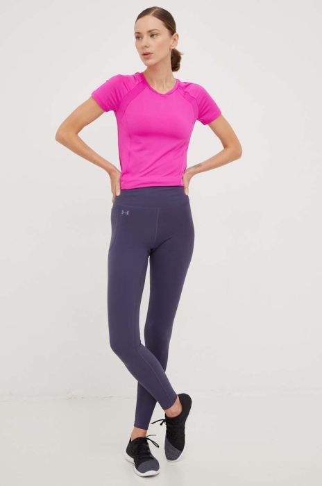 Легінси для тренувань Under Armour Motion жіночі колір сірий однотонні Легінси для тренувань Under Armour Motion жіночі колір сірий однотонні