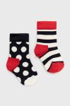 Дитячі шкарпетки Happy Socks Stripe (2-Pack) колір синій