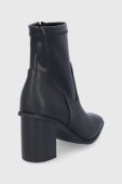Шкіряні черевики Aldo жіночі колір чорний каблук блок (1764247)