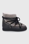 Шкіряні чоботи Inuikii Curly Rock Wedge колір коричневий 70103-076 Шкіряні чоботи Inuikii Curly Rock Wedge колір коричневий 70103-076