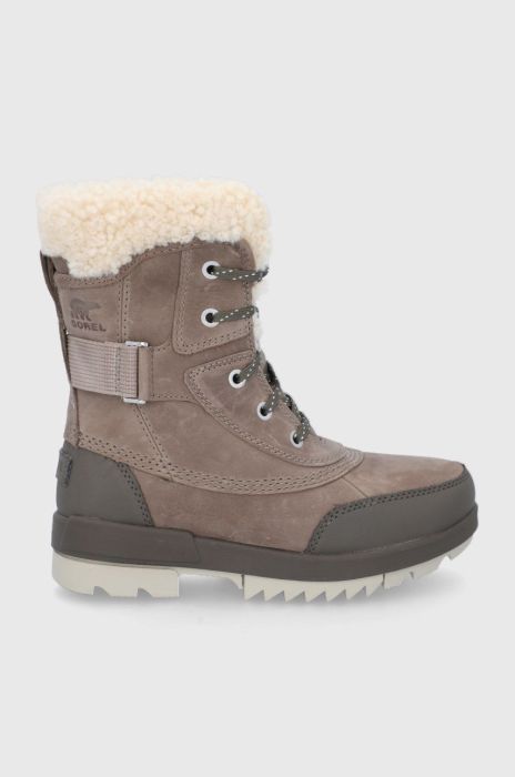 Шкіряні чоботи Sorel Torino II Parc Boot WP колір бежевий Шкіряні чоботи Sorel Torino II Parc Boot WP колір бежевий