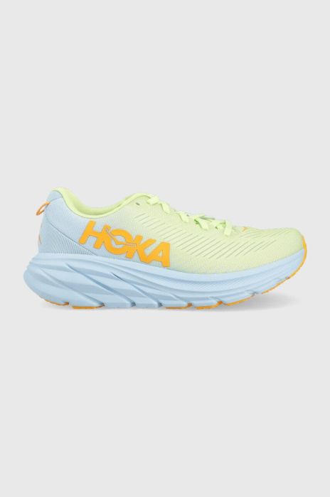 Черевики Hoka One One RINCON 3 колір зелений на плоскому ходу Черевики Hoka One One RINCON 3 колір зелений на плоскому ходу
