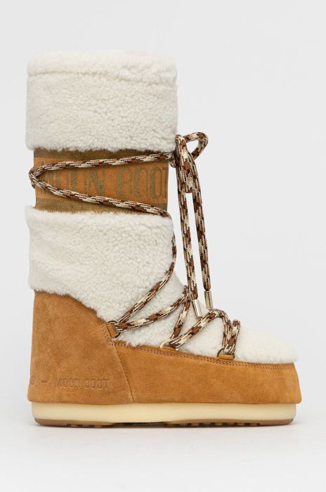 Moon Boot - Зимові чоботи Shearling колір коричневий Moon Boot - Зимові чоботи Shearling колір коричневий