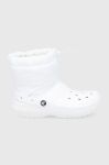 Зимові чоботи Crocs Classic Lined Neo Puff Boot колір білий 206630 Зимові чоботи Crocs Classic Lined Neo Puff Boot колір білий 206630