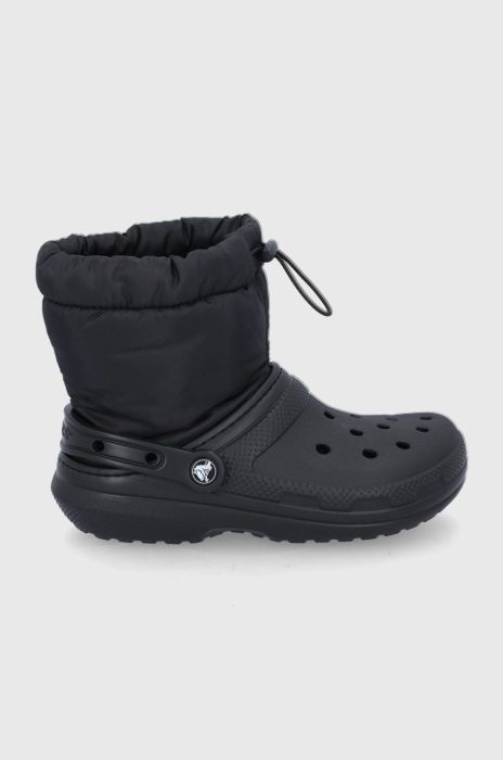 Зимові чоботи Crocs Classic Lined Neo Puff Boot колір чорний 206630 Зимові чоботи Crocs Classic Lined Neo Puff Boot колір чорний 206630