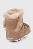 Дитячі замшеві чоботи Moon Boot колір коричневий Дитячі замшеві чоботи Moon Boot колір коричневий