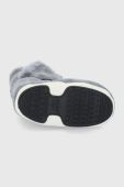 Дитячі замшеві чоботи Moon Boot колір сірий Дитячі замшеві чоботи Moon Boot колір сірий