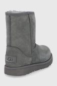 Дитячі шкіряні чоботи UGG колір сірий Дитячі шкіряні чоботи UGG колір сірий