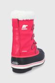 Дитячі чоботи Sorel колір червоний Дитячі чоботи Sorel колір червоний