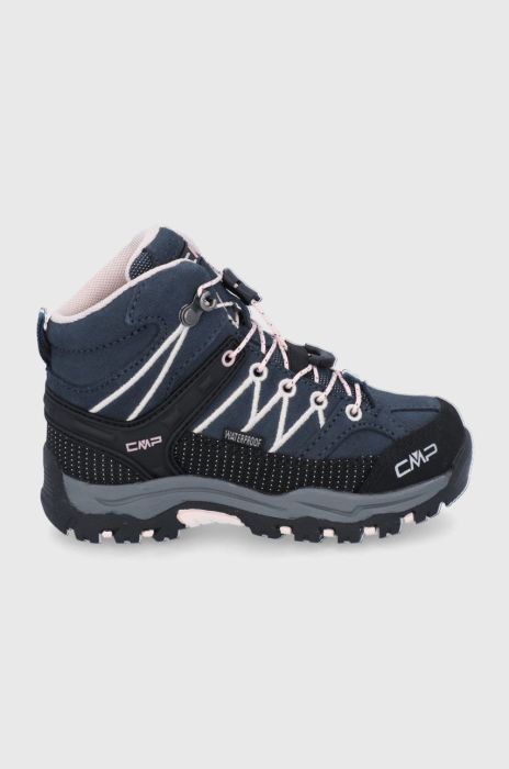 Дитячі замшеві кросівки CMP KIDS RIGEL MID TREKKING SHOE WP колір синій Дитячі замшеві кросівки CMP KIDS RIGEL MID TREKKING SHOE WP колір синій