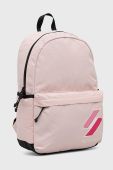 Рюкзак Superdry чоловічий колір рожевий великий з аплікацією Рюкзак Superdry чоловічий колір рожевий великий з аплікацією