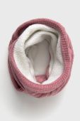 Снуд з домішкою вовни Superdry колір рожевий однотонний