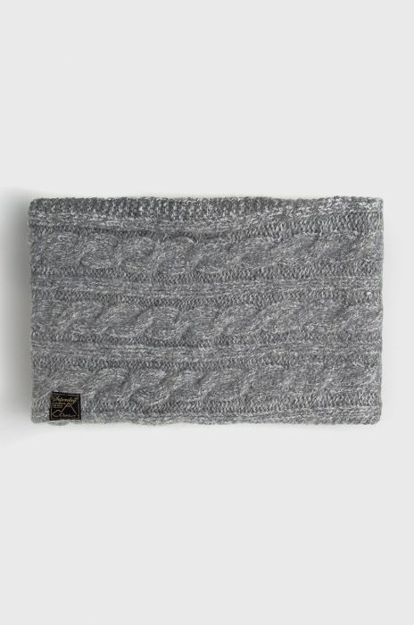 Снуд з домішкою вовни Superdry колір сірий меланж (2122197) Снуд з домішкою вовни Superdry колір сірий меланж (2122197)