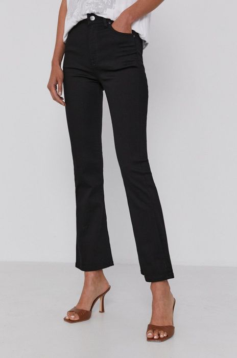 Джинси Lee BREESE жіночі висока посадка колір чорний Джинси Lee BREESE жіночі висока посадка колір чорний