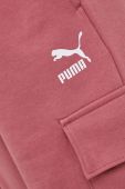 Штани Puma 531698 жіночі колір рожевий гладкі Штани Puma 531698 жіночі колір рожевий гладкі