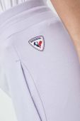 Бавовняні спортивні штани Rossignol колір білий однотонні Бавовняні спортивні штани Rossignol колір білий однотонні