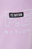 Бавовняні штани P.E Nation жіночі колір фіолетовий гладкі