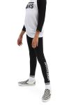 Дитячі легінси Vans колір чорний з принтом Дитячі легінси Vans колір чорний з принтом