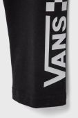 Дитячі легінси Vans колір чорний з принтом