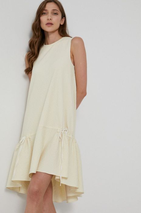 Сукня Victoria Victoria Beckham колір кремовий mini oversize