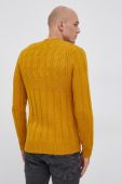 Светр з домішкою вовни Sisley чоловічий колір жовтий Светр з домішкою вовни Sisley чоловічий колір жовтий