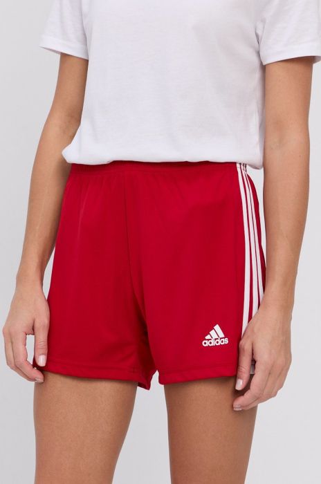 Шорти adidas Performance GN5783 жіночі колір червоний гладкі Шорти adidas Performance GN5783 жіночі колір червоний гладкі