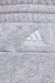 Шорти adidas жіночі колір сірий меланж висока посадка (1810738)