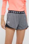 Шорти для тренувань Under Armour Play Up Twist 3.0 жіночі колір чорний однотонні середня посадка 1349125-819 Шорти для тренувань Under Armour Play Up Twist 3.0 жіночі колір чорний однотонні середня посадка 1349125-819